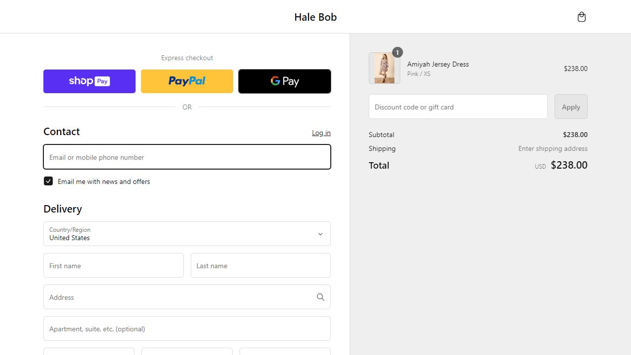 How to apply Hale Bob coupon code